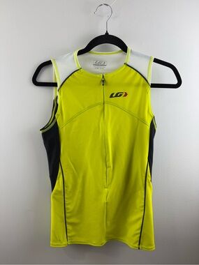 Louis Garneau Womens Sleeveless Tri Top Jersey Hi-Vis Yellow Size M Canada